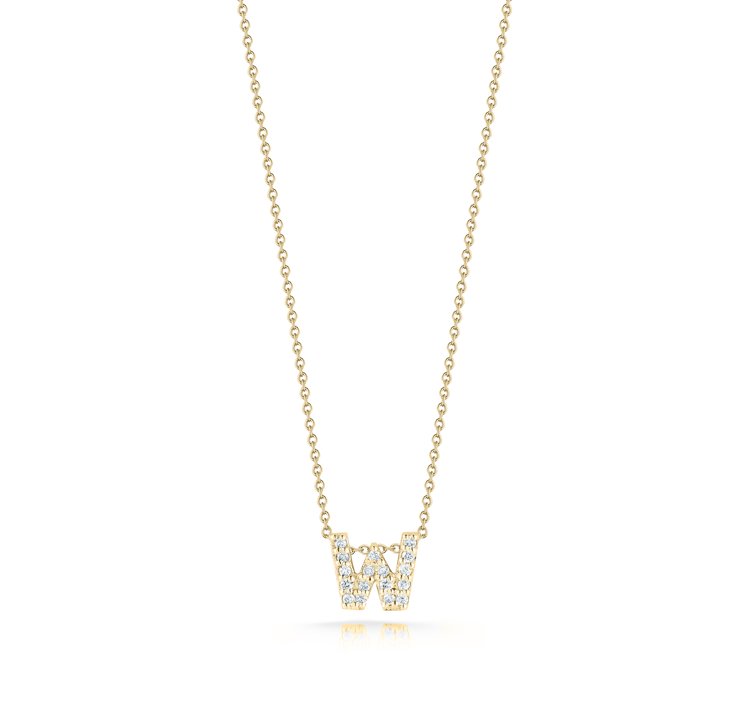 Roberto Coin Tiny Treasures Yellow Gold "Love Letter" Initial Pendant